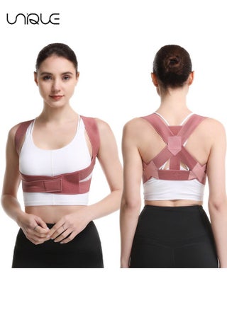Posture Corrector for Women Men - Posture Brace - Adjustable Back Straightener - Pink(M) - pzsku/Z64414AD5BF9A9A8326E1Z/45/_/1700817904/2e495c91-a104-41a7-835e-61d03664b16c