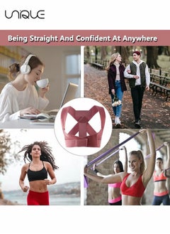 Unique Posture Corrector for Women Men - Posture Brace - Adjustable Back Straightener - Pink(M)  - Image 5