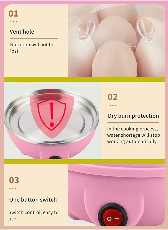 دي بلو متعددة الوظائف الكهربائية 7 بيض سلق المقلاة طباخ المرجل باخرة صانع آلة الطبخ أدوات مطبخ  - Image 3