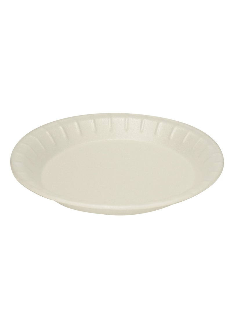 IDEAL PACK Foam Plate White 7 Inch Disposable, Tableware 25 Pieces. 1 PKTS - Image 3