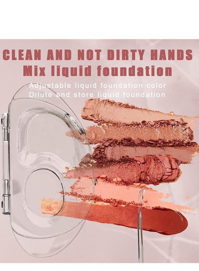 Versatile Handheld Makeup Mixing Palette with Felt Bag - Ideal for Foundation, Nail Art, and More - Image 4