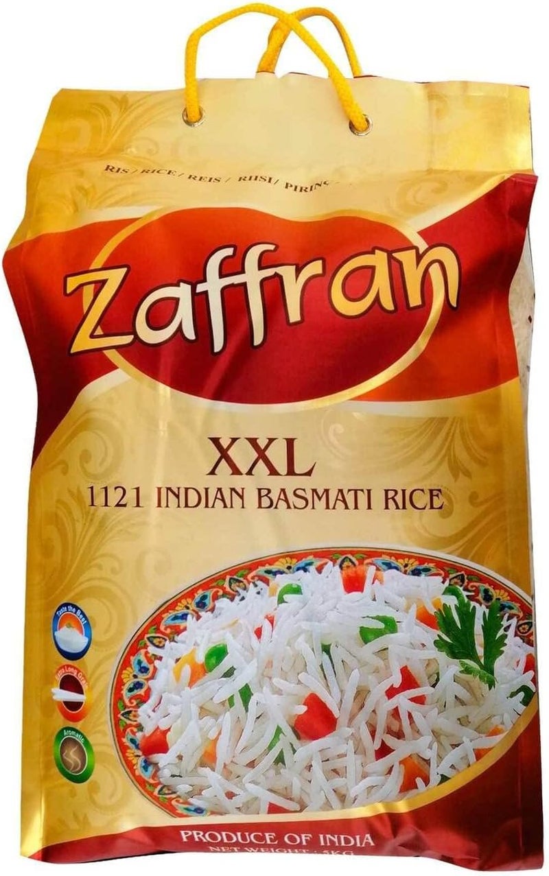 Zaffran أرز بسمتي هندي زعفران XXL 5kg - Image 1