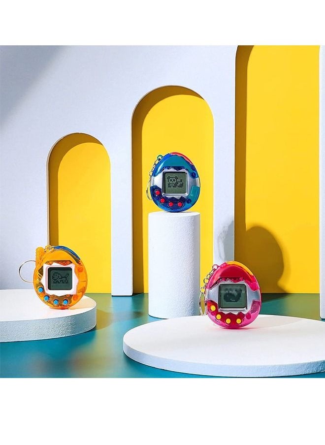 Excefore - 6 Pieces Virtual Pets Keychain, Digital Nostalgic Electronic Pets Keychain, Pet Key Chain, 90s Handheld Games, Electronic Pets Game Keyring with 1 Screwdriver 2 Button Battery - Image 1