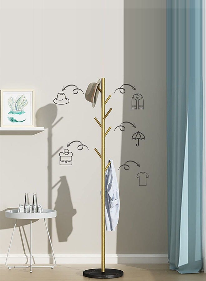 Loquat Multifunction Coat Rack Standing Metal Clothes Rack Hat Hanger Metal Rack Hanger Hook Stand - Image 4