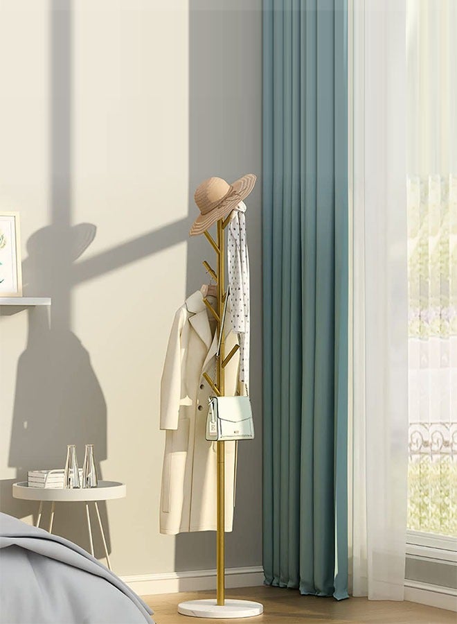 Loquat Multifunction Coat Rack Standing Metal Clothes Rack Hat Hanger Metal Rack Hanger Hook Stand - Image 2