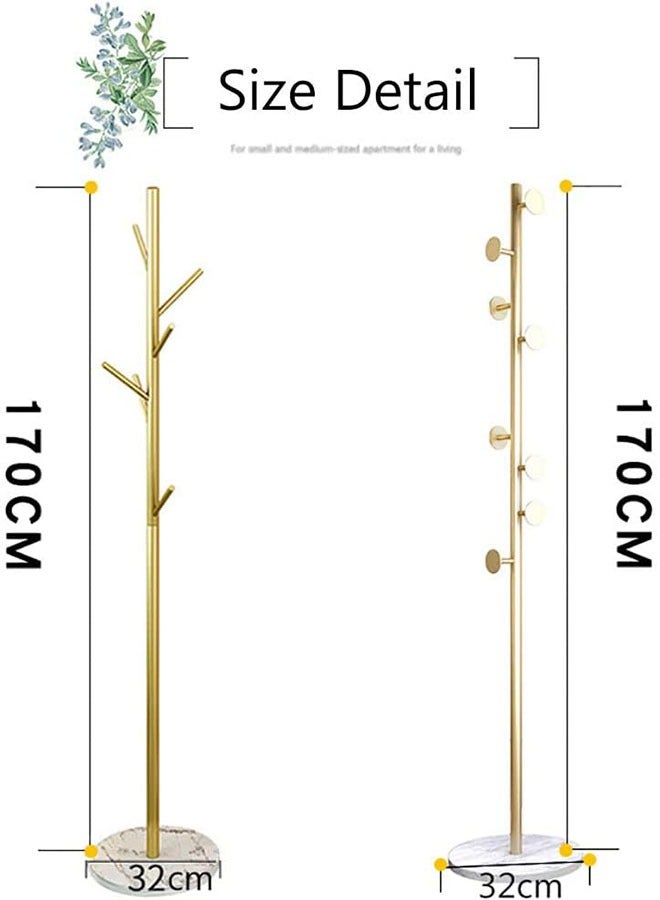 Loquat Multifunction Coat Rack Standing Metal Clothes Rack Hat Hanger Metal Rack Hanger Hook Stand - Image 3