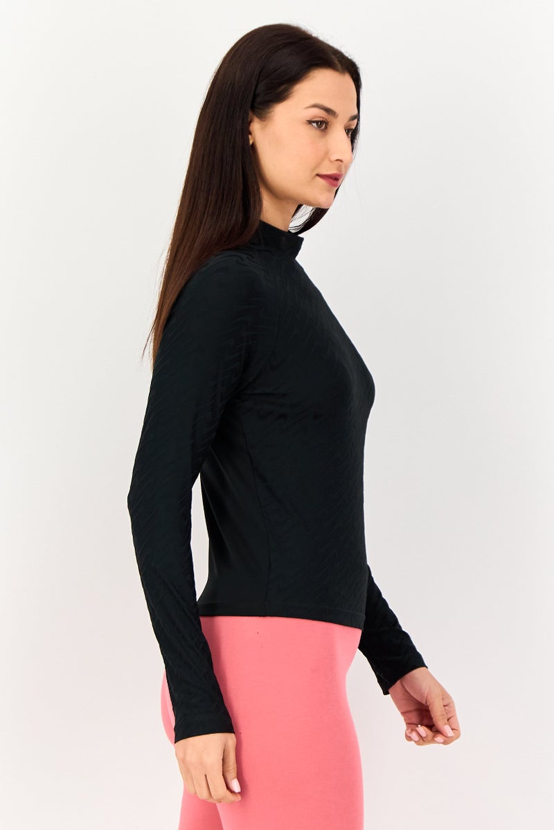 Nike Women Sportswear Fit Long Sleeve Outdoor Top, Black - Image 3