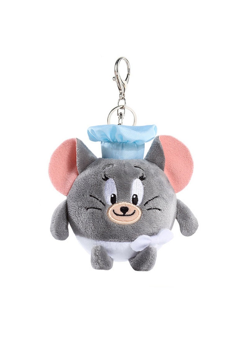 Creative Cute Plush Keychain, Cute Backpack Pendant, Suitable For Wallet Key Ring Decoration, (10cm Chef Teffy Mouse Pendant)  - Image 1