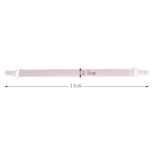 UPKARANWALE Bed Sheet Holder Corner Straps - 4 pcs White, Mattress Cover Clips to Hold Sheets in Place, Adjustable Bed Bands, Elastic Fasteners/Grippers/Suspenders Fitted for Bedding, Keepers - Image 2