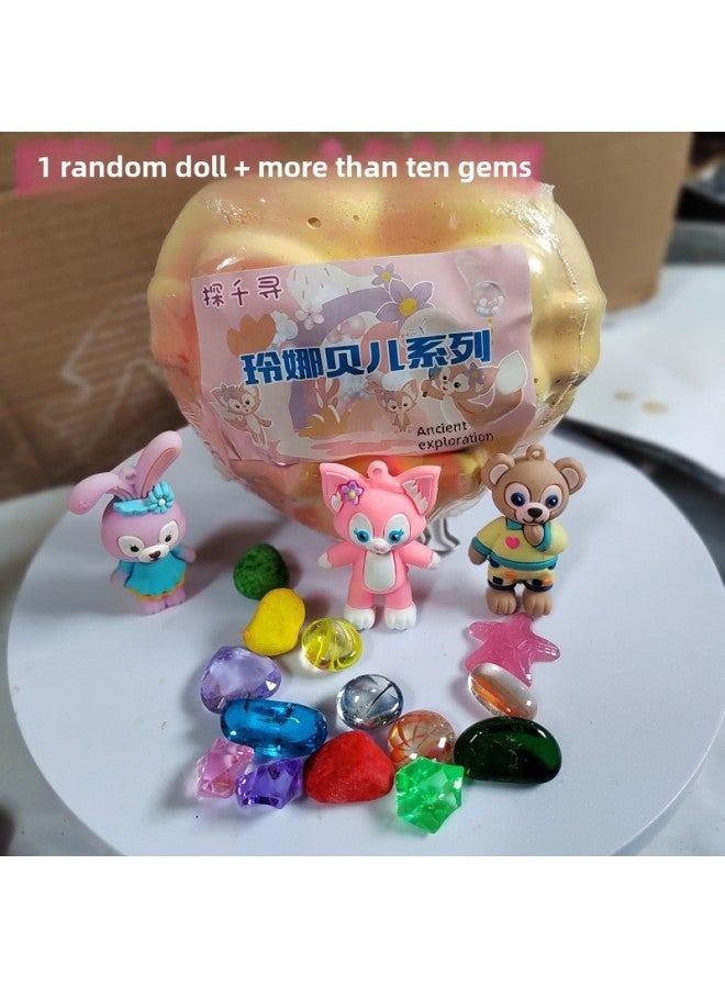 Gem Archaeological Digging Toys Ore Fossil Children's Handmade DIY Boys And Girls Acrylic Archaeological Digging Toys-Color:Chihiro Live Lingna Belle Special Offer  - Image 1