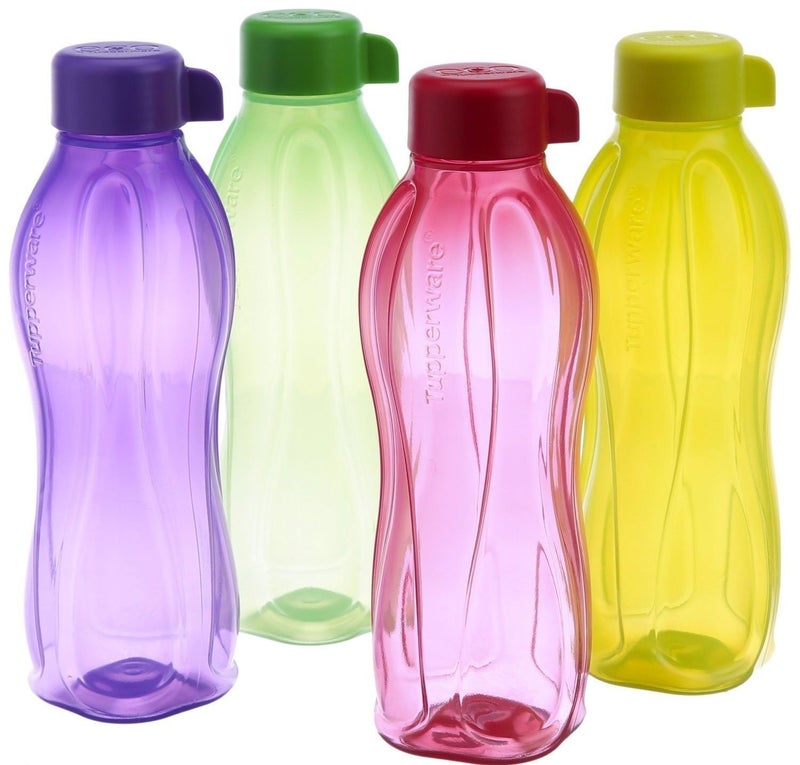 Tupperware Eco Sports 1 Litre Aqua Safe Water Bottle ( Set of 4) 32 Oz - Image 4
