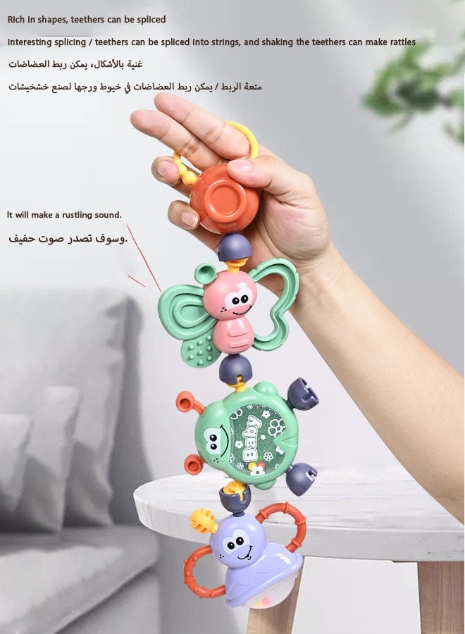 كيلا 11 قطعة من ألعاب خشخيشة الأطفال، ألعاب التسنين للرضع، مجموعة ألعاب حسية خشخيشة الإمساك والدوران، مادة سيليكون صالحة للطعام، ألعاب أطفال هدية للأطفال من سن 0 إلى 12 شهرًا للأولاد والبنات، مجموعة ألعاب تعليمية مبكرة. - Image 5
