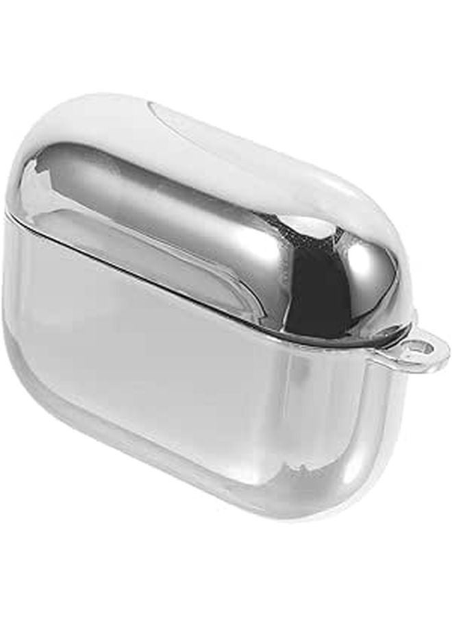 غطاء حالة مطلي بالفضة المضاد للسقوط لسماعات Airpods Pro من الجيل الثالث - Image 1
