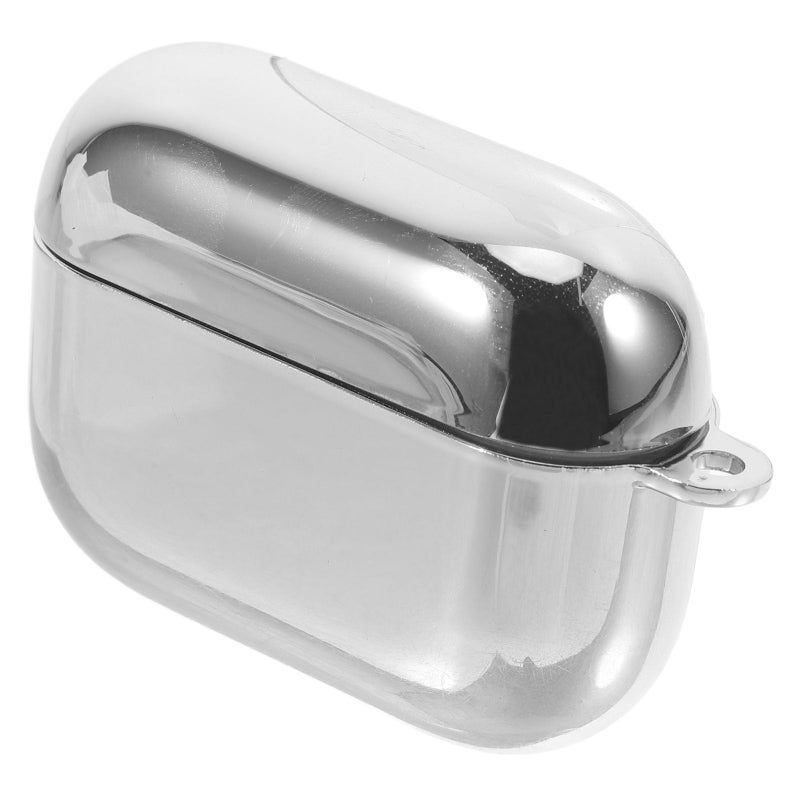 غطاء حالة مطلي بالفضة المضاد للسقوط لسماعات Airpods Pro من الجيل الثالث - Image 2