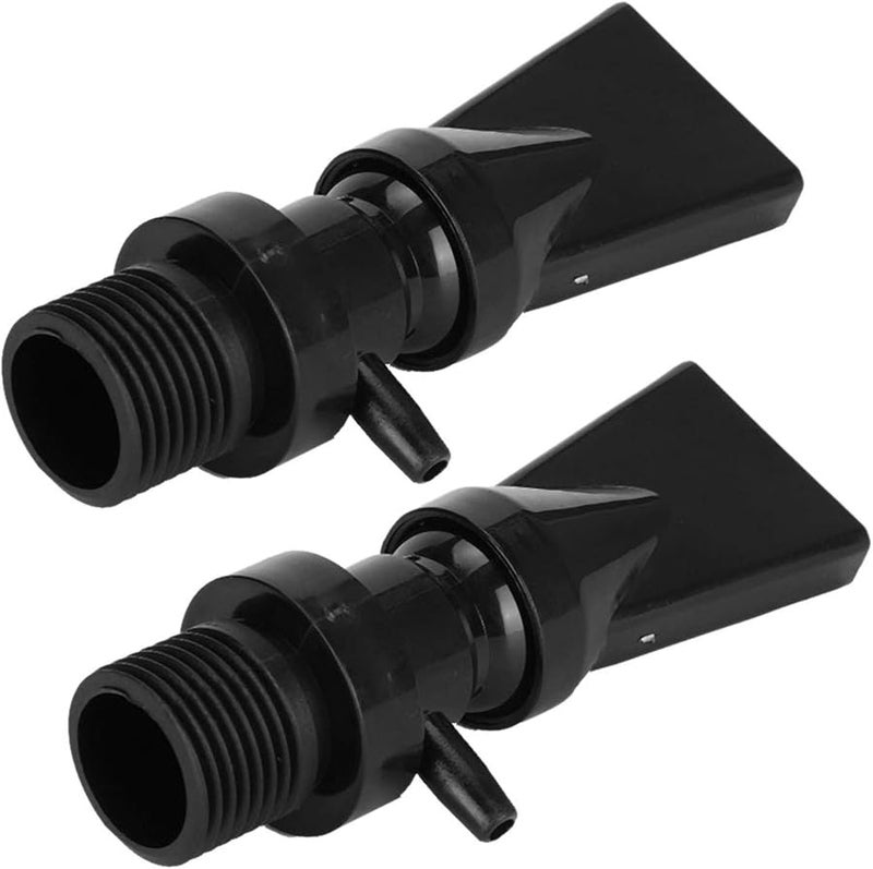 قطعتان من فوهة منقار البط محول دوار 360 درجة مضخة هواء حوض السمك أنبوب مخرج مع منفذ تهوية - Image 1