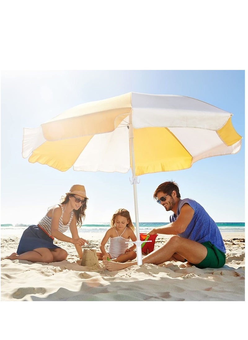 Y&D Beach Umbrella Screw Sand Anchor Stand Holder, One Size Fits All, Holder Safe for Strong Wind with 4 prongs Hanging Hook  - Image 3