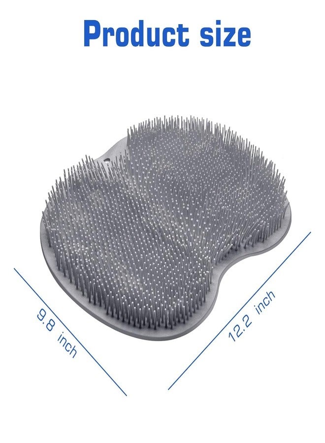 MB2P Silicone Foot Scrubber Mat for Shower – Large 30x23cm Non-Slip Massage Mat with Soft Bristles, Exfoliating Foot Cleaner for Bathroom, Improves Circulation & Relaxation – Easy to Use & Clean 2 PCS - Image 3