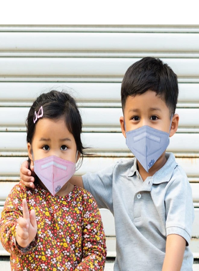 Promisca Kids N95 Face Mask Extra Small Size (Pack of 5) with 5 Layered Filtration and Genuine Melt Blown (Orange), 4 to 7 yrs, (PR05KEOR2118) - Image 2