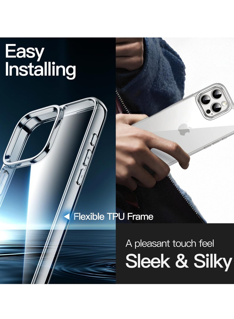 BORTONY iPhone 16 Pro Case Clear Soft TPU Drop Protection Sim iPhone 16 Pro Cover Anti Scratch Protective Phone Case for iPhone 16 Pro 6.3 inch - Image 5