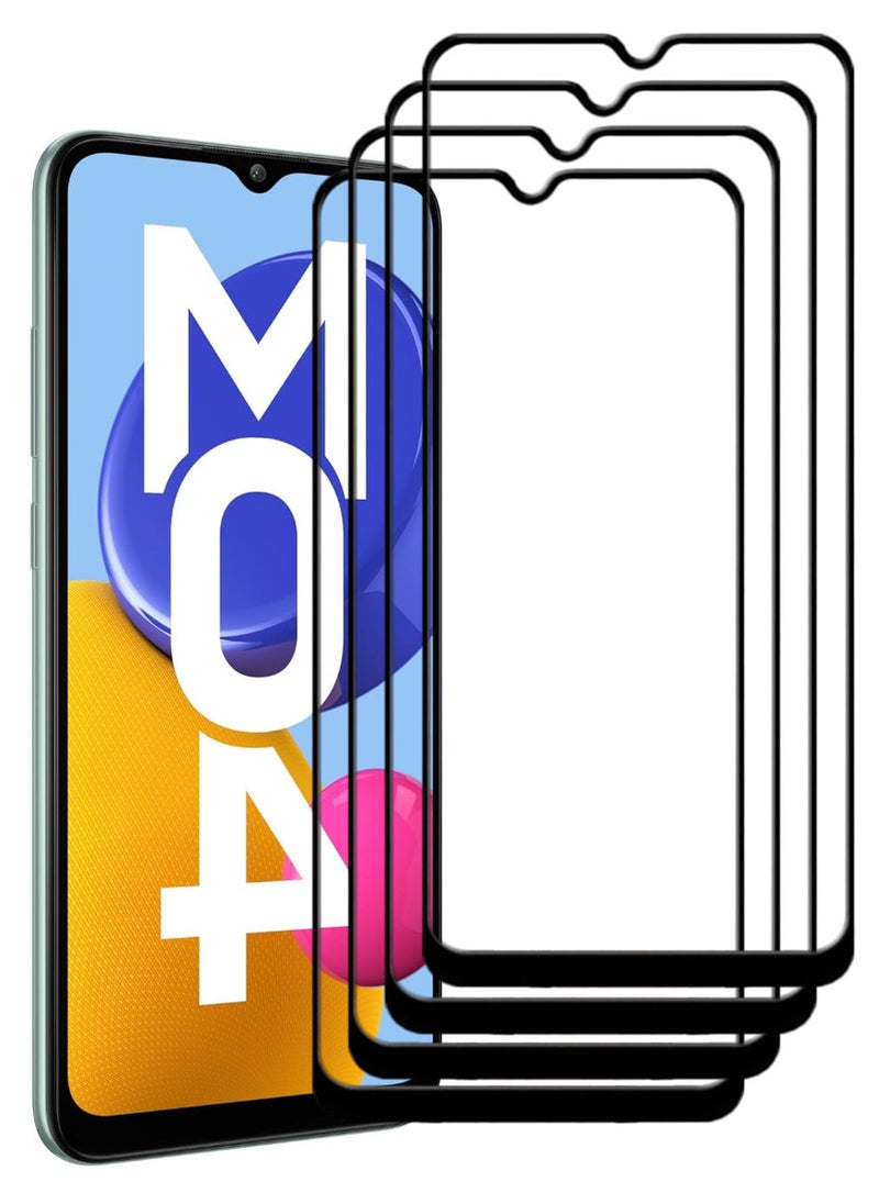 ACLIX 4 Pieces Antistatic ESD Dustproof Premium Quality High Definition Tempered Glass Screen Protector Designed For Samsung Galaxy M04 - Image 1