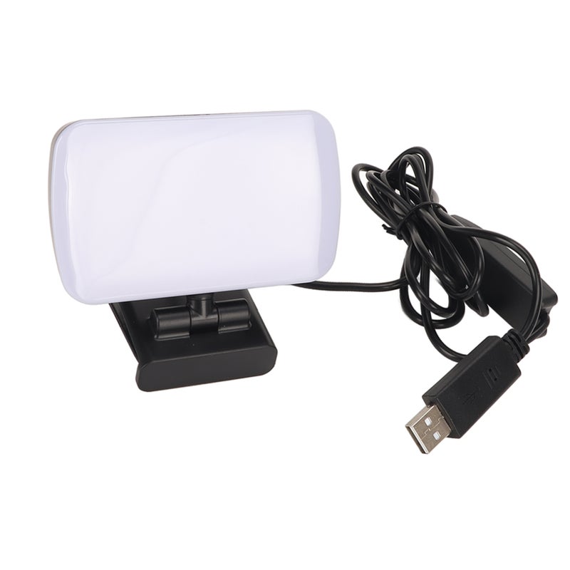 Webcam Light USB 3 Light Colors 10 Dimming Modes Flexible Rotatable Mini Video Light for Laptop Meeting Education - Image 1