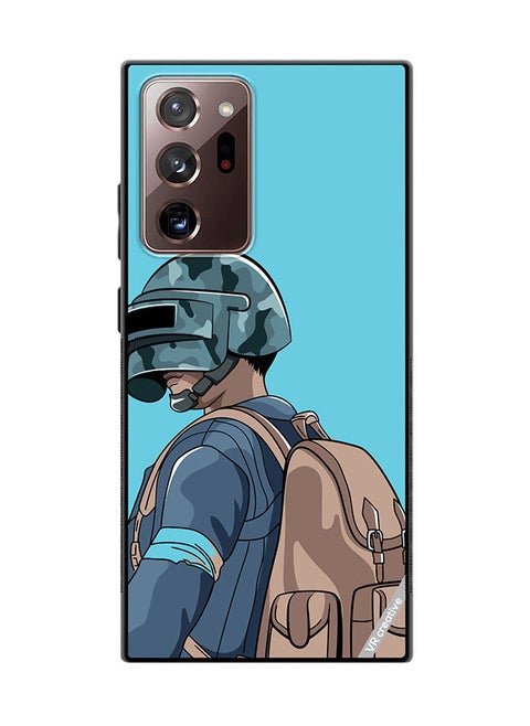 Protective Case Cover For Samsung Galaxy Note20 Ultra 5G Helmet And In Military Uniform Design Multicolour