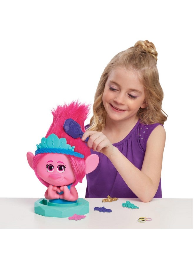 Trolls Dreamworks Trolls Band Together Poppy Styling Head 11Pieces Pink Kids Toys For Ages 3 Up By Just Play - Image 2