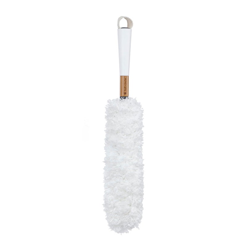Full Circle  FC14603W Dust Whisperer Washable Microfiber Duster with Replaceable Head White