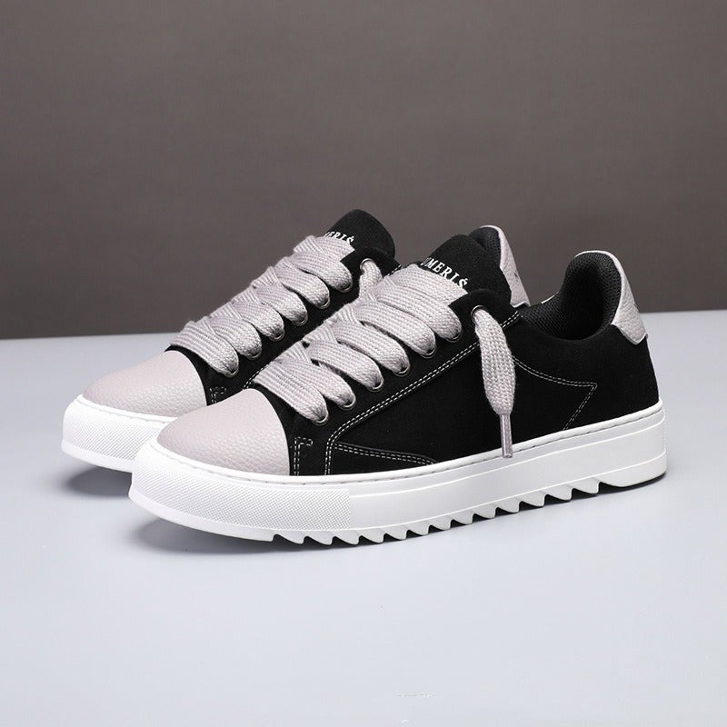 High Quality Numeris Men's Fashion Trendy Ripped Canvas Shoes Casual Couple Skate Shoes