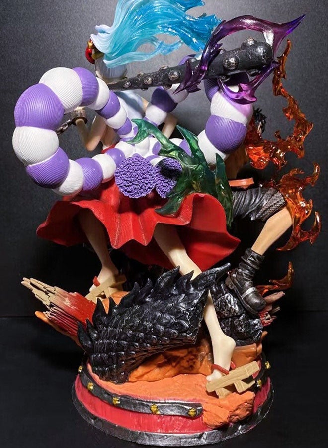 HALAMODO One Piece Yamato Ace Kaido Onigashima Dream Collaboration Figure Model Interchangeable Heads and Accessories Set, Action Figure Statue Model , Anime Collectible Toy, Desktop Decor , Office Desk Decoration, Birthday Gift For Boys Girls, 29cm - Image 5