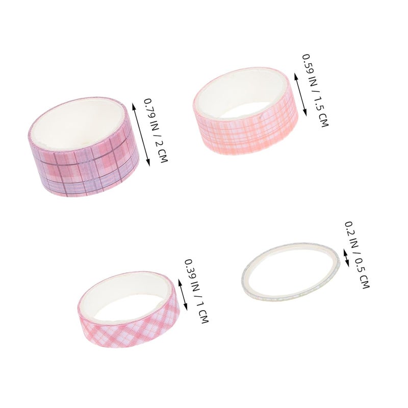 VILLCASE 32 Rolls Grid Washi Tape 2m Each, Decorative Adhesive Masking Tape for Scrapbooking, DIY Crafts, Journaling, Planners, and Wrapping Supplies - Image 2