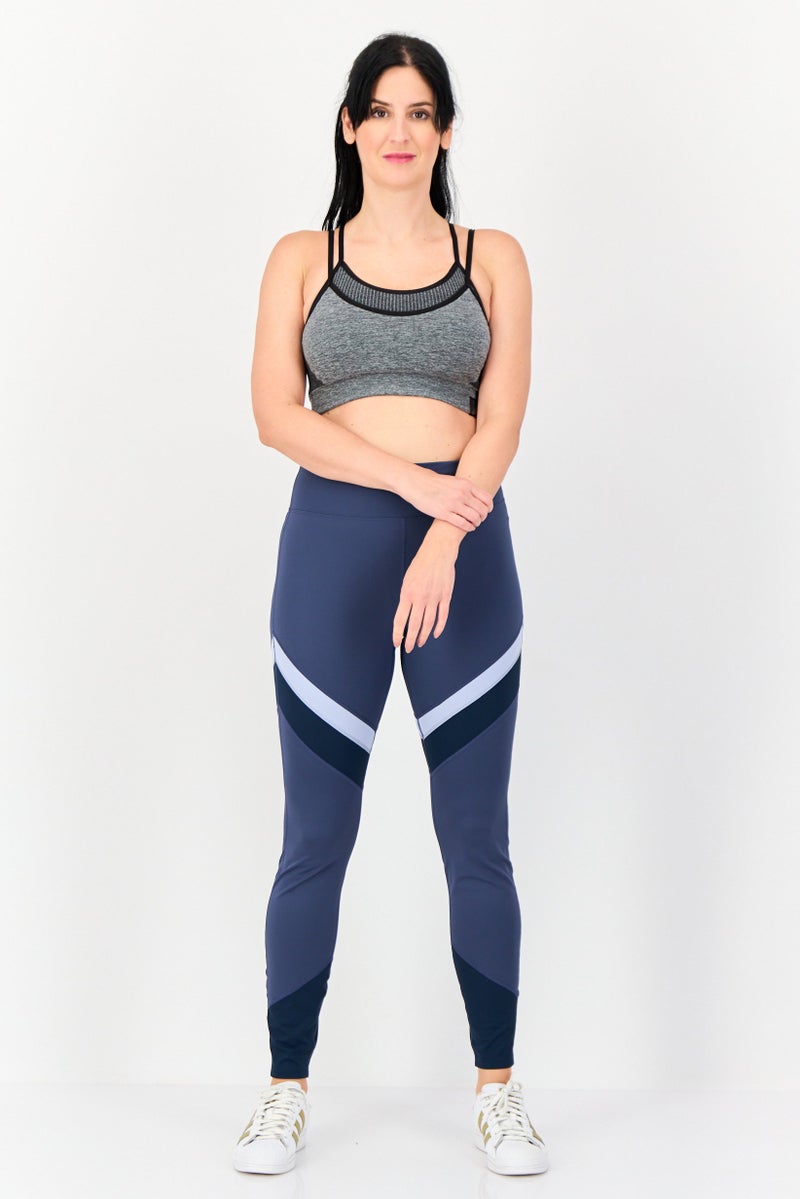 asics Women Sportswear Fit Training Leggings, Navy Blue - Image 4