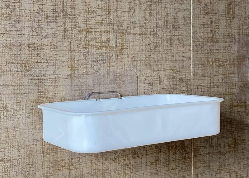 Talora Pack of 2 ABS Plastic Magic Sticker Series Self-Adhesive Waterproof Kitchen Bathroom Soap Holder | Soap Dish for Bathroom Assosories - Image 5