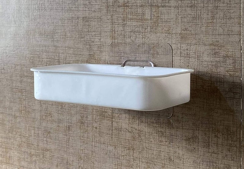 Talora Pack of 2 ABS Plastic Magic Sticker Series Self-Adhesive Waterproof Kitchen Bathroom Soap Holder | Soap Dish for Bathroom Assosories - Image 4