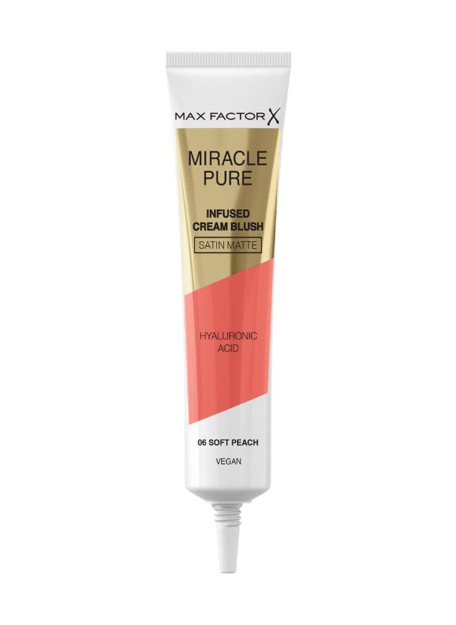 Max Factor - Miracle Pure Cream Infused Blush - Soft Peach, 15ml - Image 1