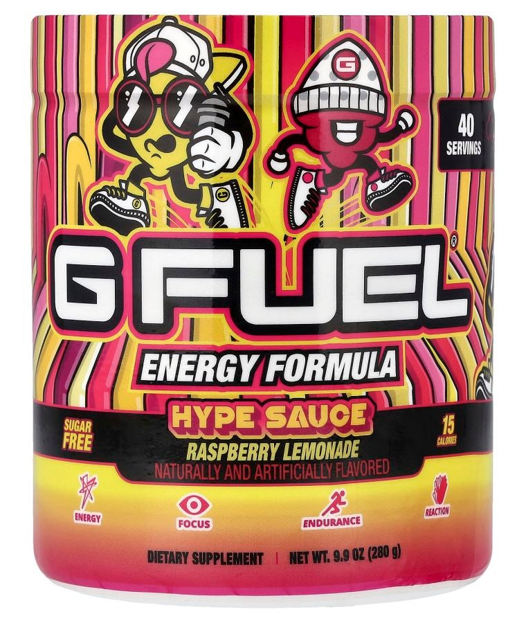G Fuel صوص هايبي للطاقة بنكهة التوت والليمون 9.9 أونصة (280 جرام)