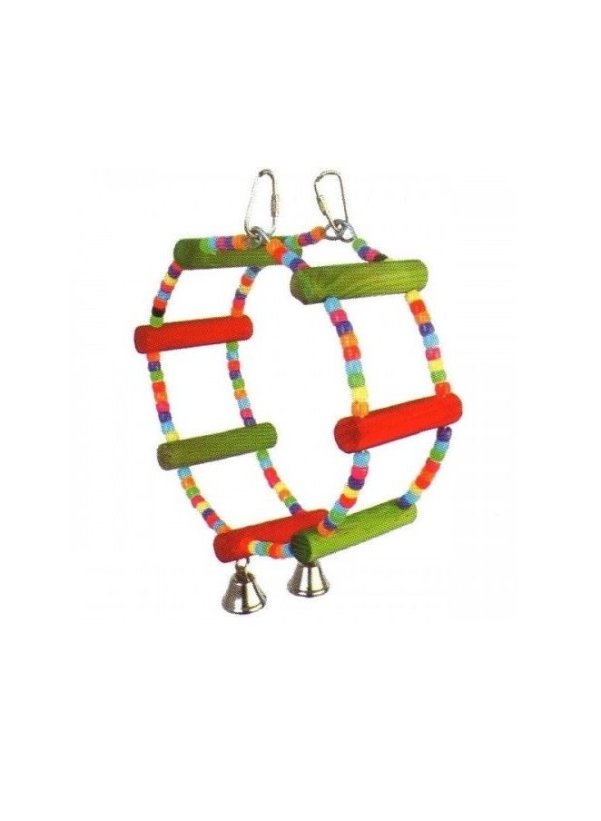 Wheel Type Toy Small And Medium Birds With Bells 25 X 7.5cm