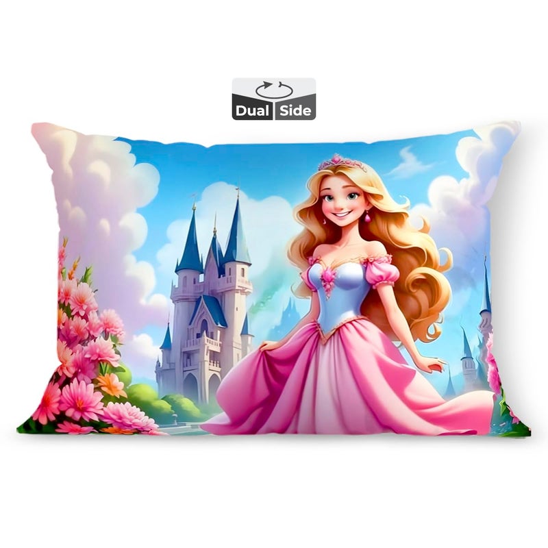 Brizberry ® Kids Pillow Cushion with Super Soft Fabric | Animal & Cartoon Prints | 12x18 inches (Design 12) - Image 1