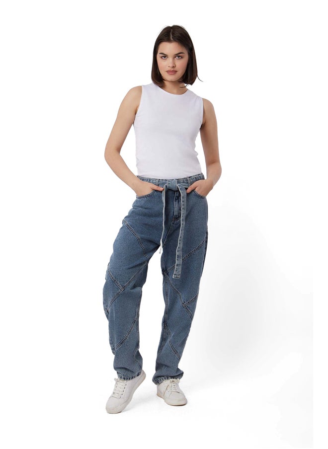 Premoda - Fancy Boyfriend Denim Jeans - Image 1