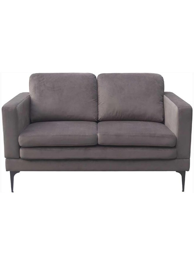 Comfynest Comfynest Turner 2Seater Fabric Sofa With 2Year Warranty 148X83X88Cm Dark Brown