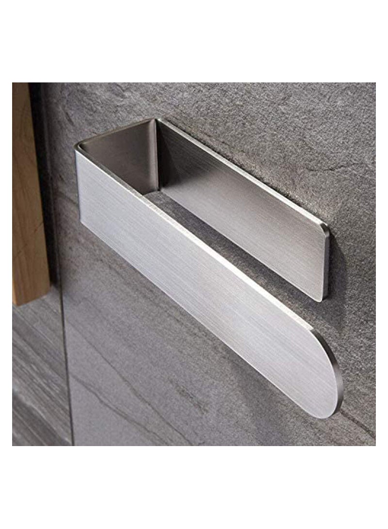 Excefore Towel Holder Hand, Towel Rail Self Adhesive Towel Ring Stainless Steel Hand Towel Holder Self Adhesive Hand Towel Holder Bath Towel Ring Stainless Steel Hand Towel Rail for Bathroom  - Image 1