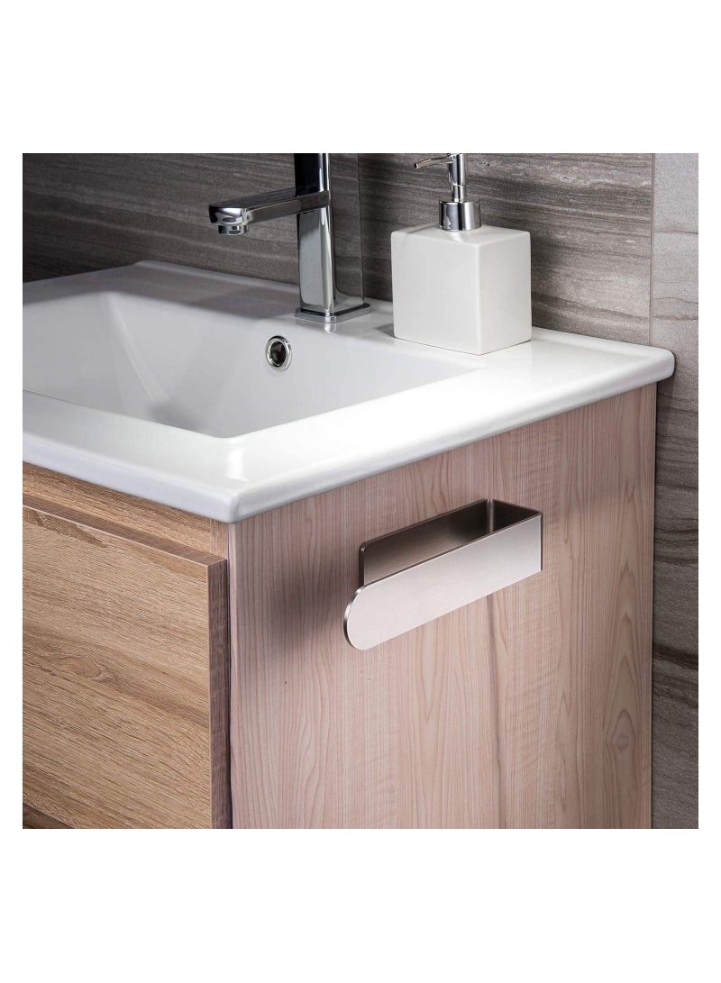 Excefore Towel Holder Hand, Towel Rail Self Adhesive Towel Ring Stainless Steel Hand Towel Holder Self Adhesive Hand Towel Holder Bath Towel Ring Stainless Steel Hand Towel Rail for Bathroom  - Image 3