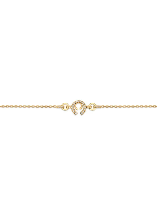 CERRUTI 1881 Amalia Gold Double C Charm Double-Chain Bracelet for Women