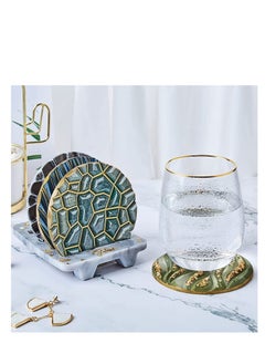 Excefore Coaster Resin Mould, 4Pcs Different Pattern Coaster Moulds with 1Pc Coaster Stand Storage Moulds, Silicone Moulds for Epoxy Resin Casting Coasters Home Decoration  - Image 5