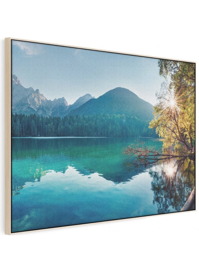 Home Gallery Landscape Mountains Lake Nature Canvas Wall Art 120x80  - Image 5