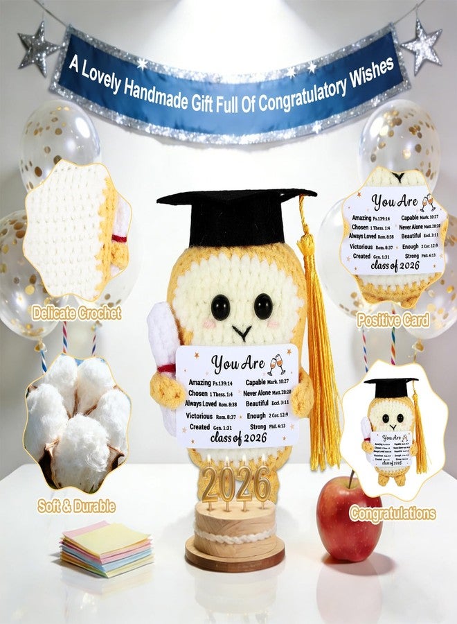 NUBARKO 2026 Graduation Gifts for Girls Her Him Class of 2026 Christain College Graduation Gifts for Boys Him Her Men Graduation Decorations Toast Emotional Crochet End of Year Students Gifts from Teacher - Image 3