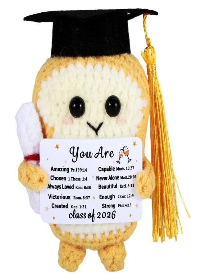 NUBARKO 2026 Graduation Gifts for Girls Her Him Class of 2026 Christain College Graduation Gifts for Boys Him Her Men Graduation Decorations Toast Emotional Crochet End of Year Students Gifts from Teacher - Image 1