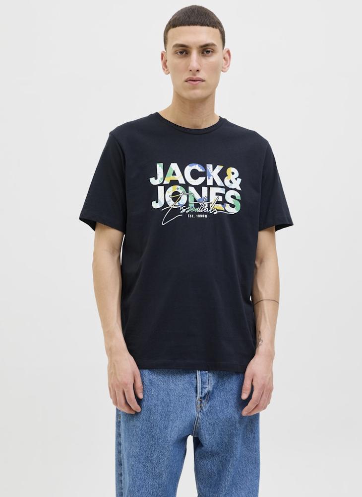 JACK & JONES Graphic Crew Neck Regular Fit T-Shirt - Image 1
