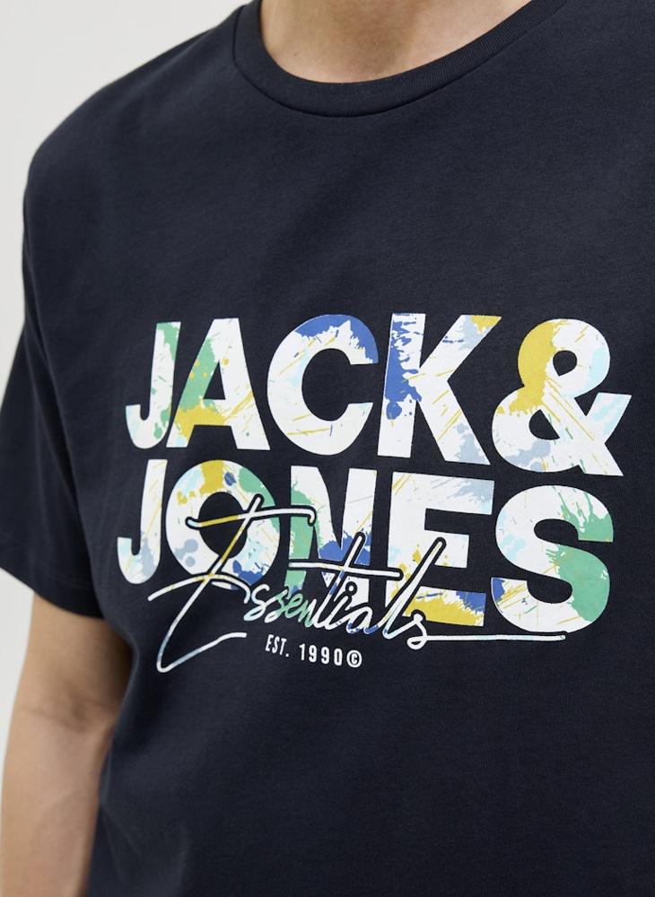 JACK & JONES Graphic Crew Neck Regular Fit T-Shirt - Image 3