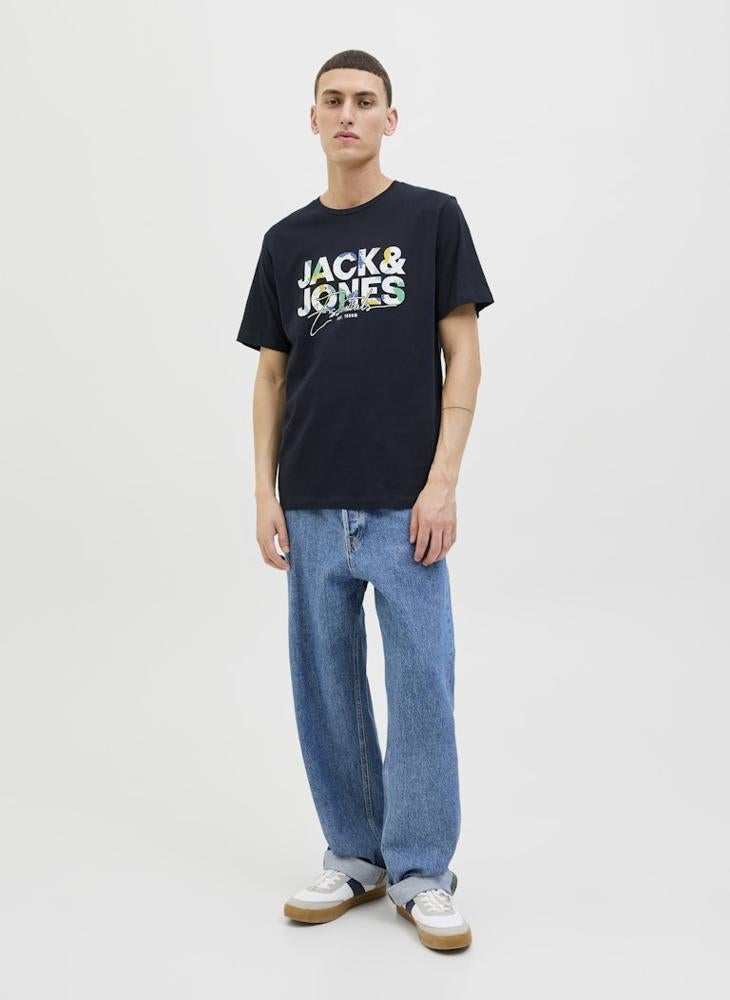 JACK & JONES Graphic Crew Neck Regular Fit T-Shirt - Image 5